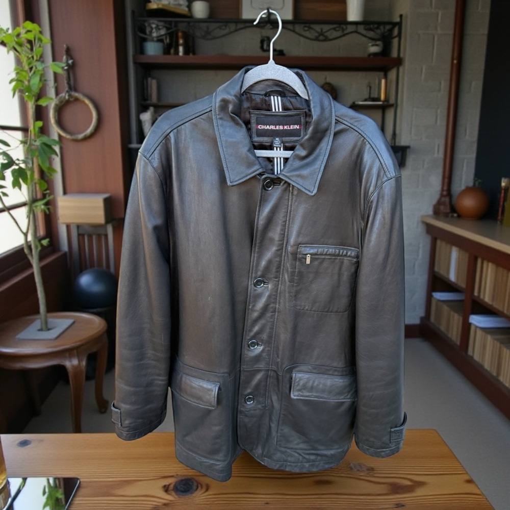 Men’s Charles Klein Leather Jacket Size XL SALE SALE SALE